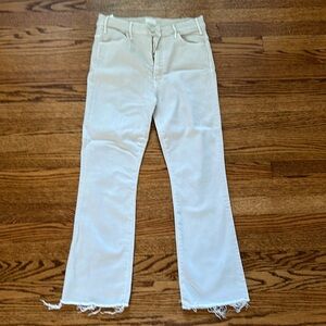MOTHER Denim The Hustler Ankle Fray Size 30 Color Second Chance